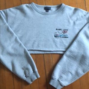 adorable oversized cropped sweatshirt sweater